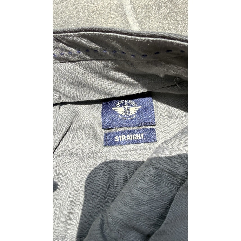 Dockers Men's Straight Fit Pants 40x32 Black Flex Comfort Waist MSRP $60 NWT - Picture 5 of 6
